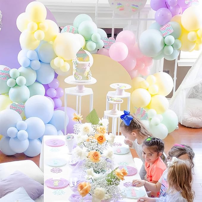 Voircoloria 105pcs Baby Blue Balloons 12inch Party Latex Balloons for Birthday Graduation Baby Shower Anniversary New Year Holiday Party Decorations
