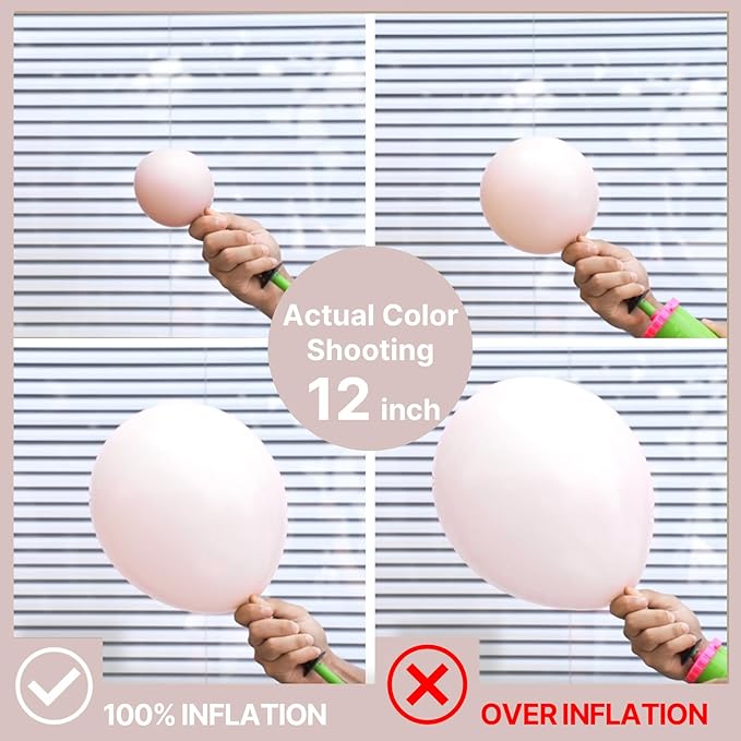 PartyWoo Beige Balloons 152pcs Different Sizes of 18 12 10 5 Inch Boho Cream Ivory Neutral Balloon Arch Kit Garland for Wedding Graduation Engagement Baby Shower Birthday Party Decorations White-F60