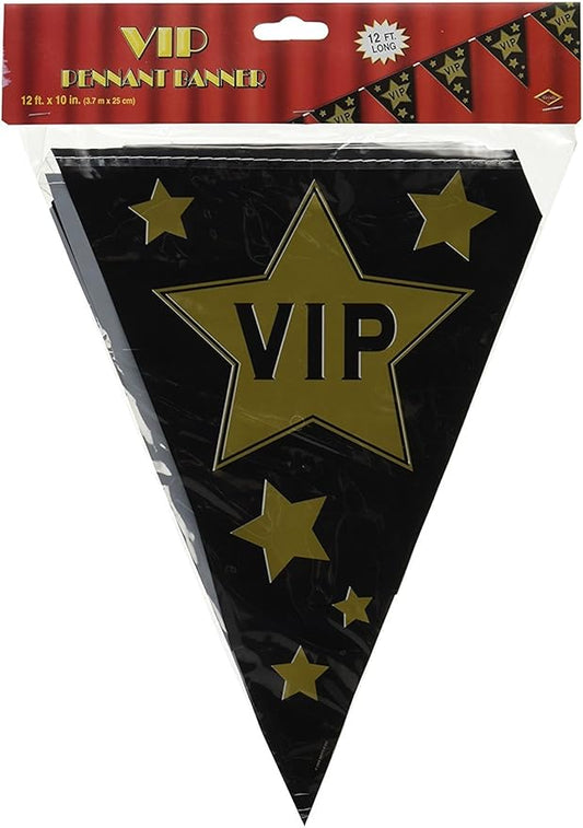 VIP Pennant Banner Party Accessory (1 count) (1/Pkg)