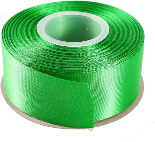 ITIsparkle 11/2" Inch Double Faced Satin Ribbon 25 Yards-Roll Set for Gift Wrapping Party Favor Hair Braids Hair Bow Baby Shower Decoration Floral Arrangement Craft Supplies, Emerald Ribbon