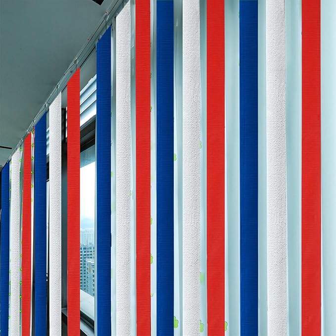 PheiLa Crepe Paper Streamers 6 Rolls 492ft, Crepe Paper 4th of July Decorations Red White Navy Blue Patriotic Party Supplies for DIY Gift Wrapping Birthday Holiday Party Decor, 1.77 Inch x 82 Ft/Roll