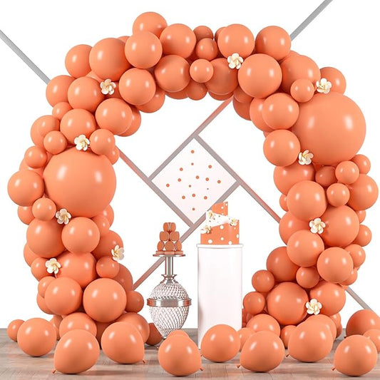 Voircoloria 90pack Peach Balloons Different Size 18/12/10/5 Inch Peach Balloon Garland Arch Kit for Graduation, Wedding, Birthday, Princess Theme Party, Baby Shower, Anniversary Party Decorations
