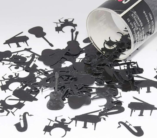 Confetti Music Instruments Black - 2 Half Oz Bags (1 oz) #9427 Q01