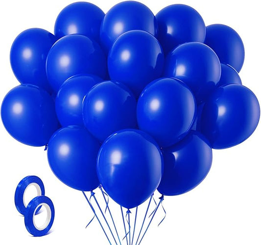Royal Blue Balloons Blue Party Decorations 160 Pack 5 inch Round Blue Balloons for Birthday Graduation Baseball Nautical 4th of July Independence Memorial Day Patriotic Party Decorations