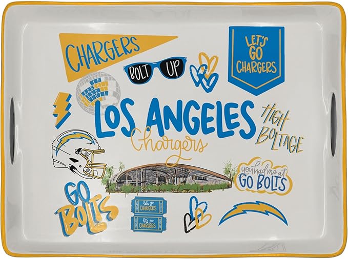 NFL Loco Fan Large Serving Tray w/Handles