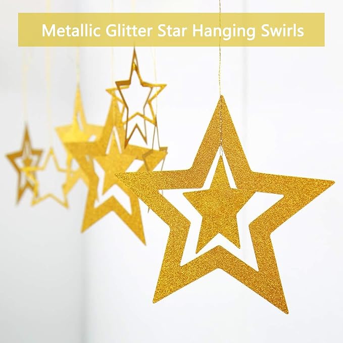 Gold Birthday Decorations, White and Gold Balloons Party Decorations Set, Golden Happy Birthday Banner Fringe Curtain Party Decorations for Kids Women Men Girls Golden Birthdays Party Supplies