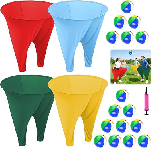 Granny Pants Yard Game Giant Granny Pants Outdoor Game Includes Bouncy Balls & Air Pumps Hilarious Outdoor Games for Adults and Family Backyard Gatherings Beach Games Team-Building Activities