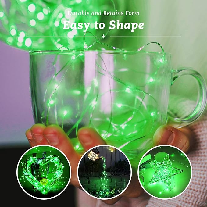 12 Pack Fairy Lights Battery Operated String Lights，7FT 20LED Waterproof Silver Wire Christmas Lights Outdoor,Firefly Mini Lights for Bedroom Party Birthday Wedding Indoor Decorations.
