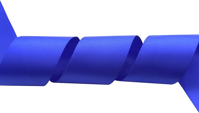 ITIsparkle 11/2" Inch Double Faced Satin Ribbon 25 Yards-Roll Set for Gift Wrapping Party Favor Hair Braids Hair Bow Baby Shower Decoration Floral Arrangement Craft Supplies, Royal Ribbon