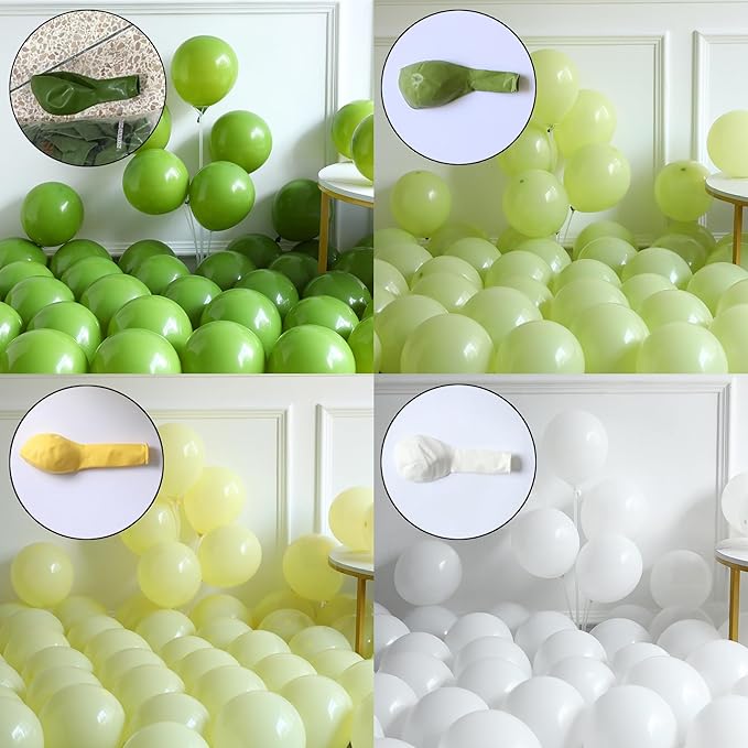Margs and Matrimony Bachelorette Balloon Garland Arch Kit, 154Pcs Dusty Green and Yellow Lemonade Martini Balloons for Bridal Shower Last Single Celebration Wedding Birthday Party Decorations