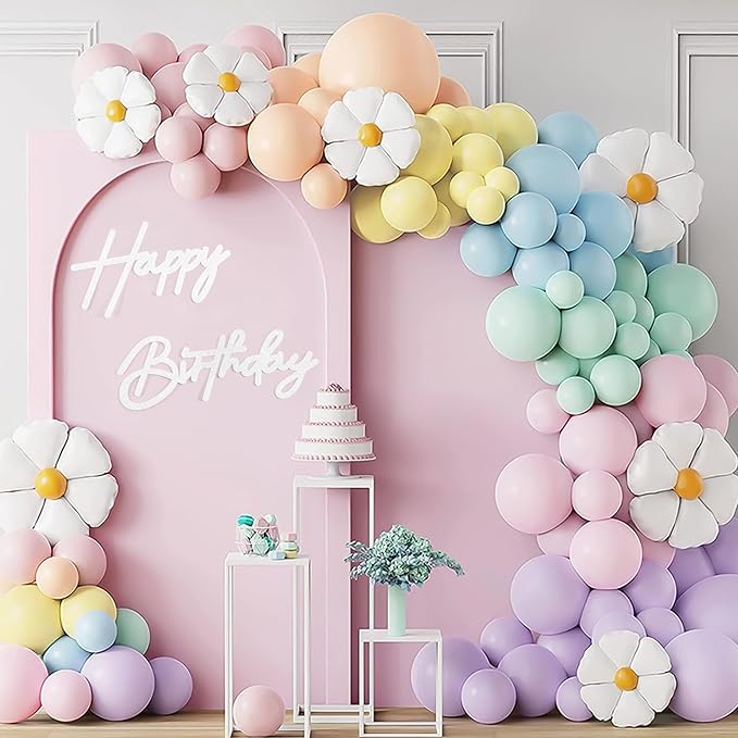 CANREVEL Happy Birthday Sign for Backdrop, Glitter Felt White Happy Birthday Banner, White Birthday Party Decorations for Girl Boy Women Men, Wall Decor Balloon Arch Photo Prop