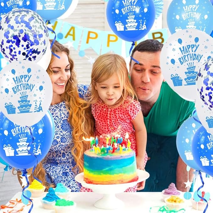 TONIFUL 500 Yards Curling Ribbon-Balloon Ribbon-Balloon String for Art&Craft Decor,Gift Wrapping,Ribbons and Bows for Christmas New Year Birthday Gifts (Blue)
