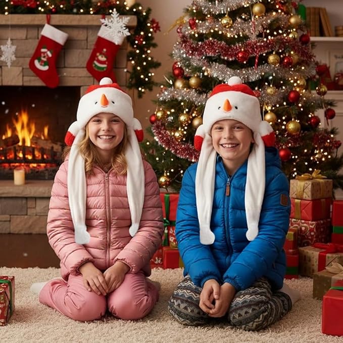 Animal Hat with Funny Plush Moving Ears,Crazy Hats for Kids Holiday Cosplay Easter Dress Up Cute Hat Kids Gift