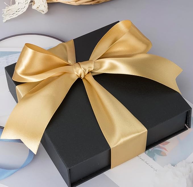 YASEO 2 Inch Champaign Gold Solid Satin Ribbon, 50 Yards Craft Fabric Ribbon for Gift Wrapping Floral Bouquets Wedding Party Decoration