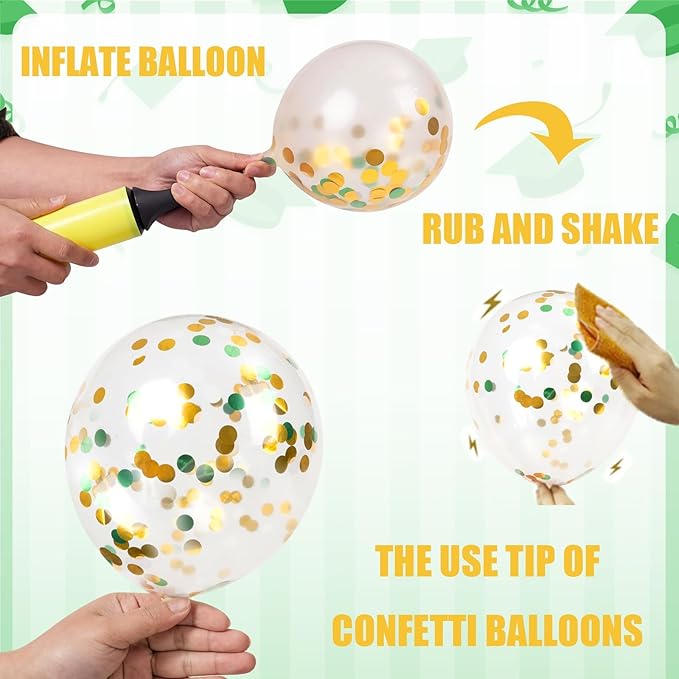 2026 Graduation Party Decorations, 68pcs Graduation Balloons Green and Gold Grad Decor for College High School Class of 2026 Congrats Grad Party Decor