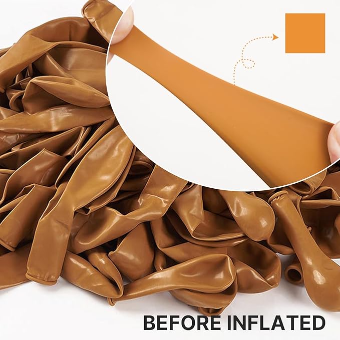 PartyWoo Burnt Orange Balloons 152pcs Different Sizes of 18 12 10 5 Inch Terracotta Rust Fall Color Autumn Boho Balloon Arch Kit Garland for Thanksgiving Halloween Fall Party Decorations Orange-F53