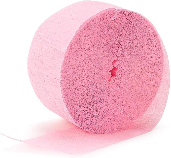 Jumbo Roll Party Crepe Streamer | New Pink | 500' | Party Decor