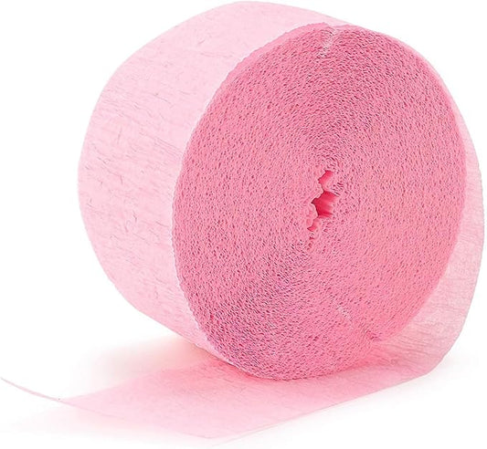 Jumbo Roll Party Crepe Streamer | New Pink | 500' | Party Decor