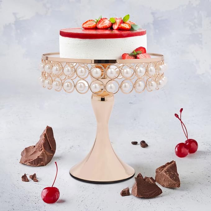9Pcs Crystal Cake Holder Gold Cupcake Stands Plating Mirror Cake Holder Round Cupcake Stands with Luxury Crystal, Fashion Dessert Tower for Wedding Event Birthday Party Cupcake Display