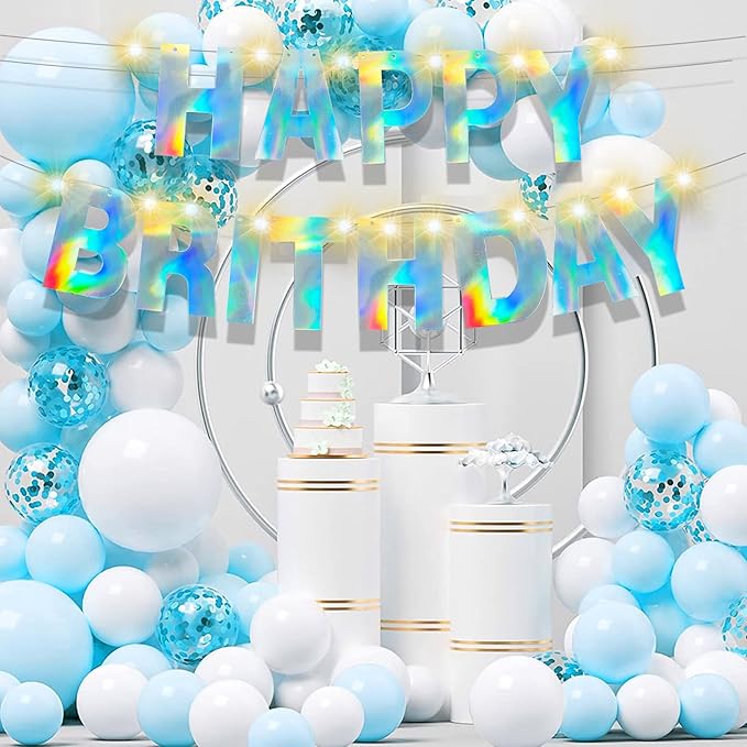 167Pcs DIY Glitter Customizable Banner Kit Custom Banner Happy Birthday DIY Letter Banners Happy New Year Personalized Banners Christmas Baby Shower Birthday Party Decorations Supplies(Shiny Holografic)