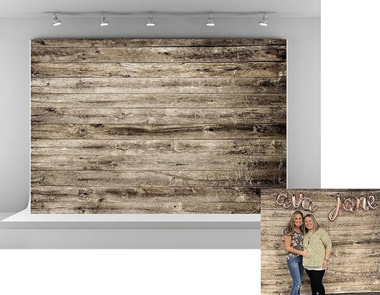 Kate 10x6.5ft Rustic Wood Texture Backdrops for Photography Vintage Wooden Wall Photo Background Adults Kids Portrait Backdrop Props
