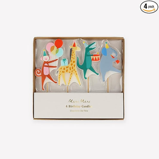 Meri Meri Animal Parade Candles (Pack of 4)