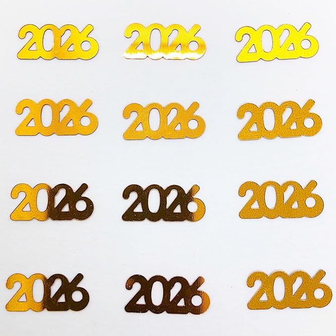 Confetti Year 2026 Orange - 2 Half Oz Bags (1 oz) #7343 Q01