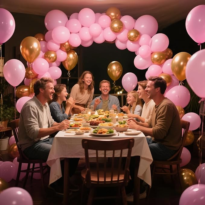 Light Pink Balloon Arch Kit 111Pcs 18 12 5 Inch Latex Party Balloons Garland for Birthday Baby Shower Wedding Engagement Anniversary Christmas Party Decorations