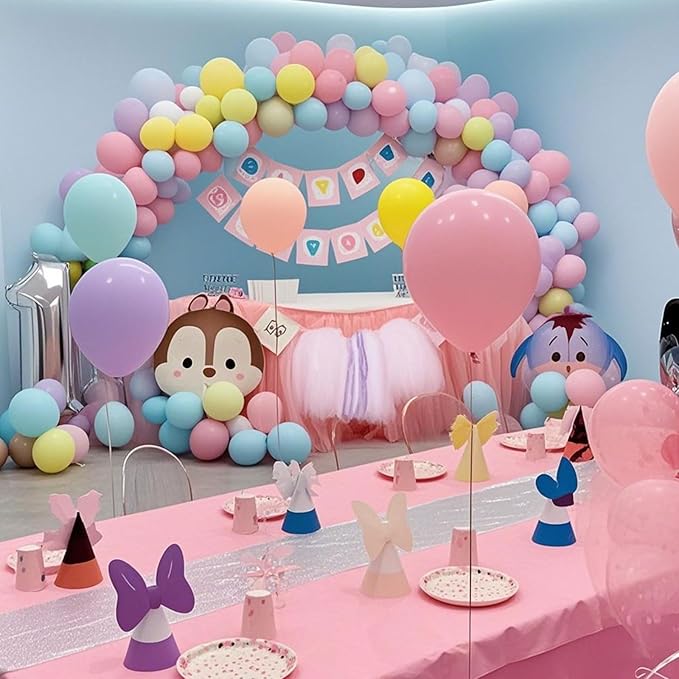 Pastel Balloons Latex Pastel Birthday Decorations 10 Pack 36 inch Round Helium Multicolor Macaron Rainbow Decor for Birthday Rainbow Party Baby Shower Wedding Easter Balloons Decorations
