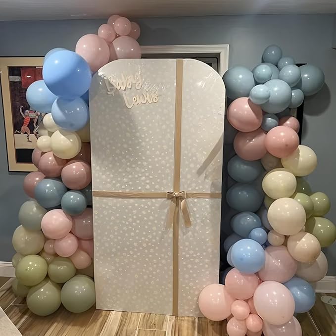 Pink Blue Green Balloons 12inch 60pcs Pale Pink Beige Light Pastel Blue White Sand Dusty Green Helium Latex Balloon Arch Boho Birthday Garden Tea Goose Party Decorations Bridal Baby Shower Wildflower