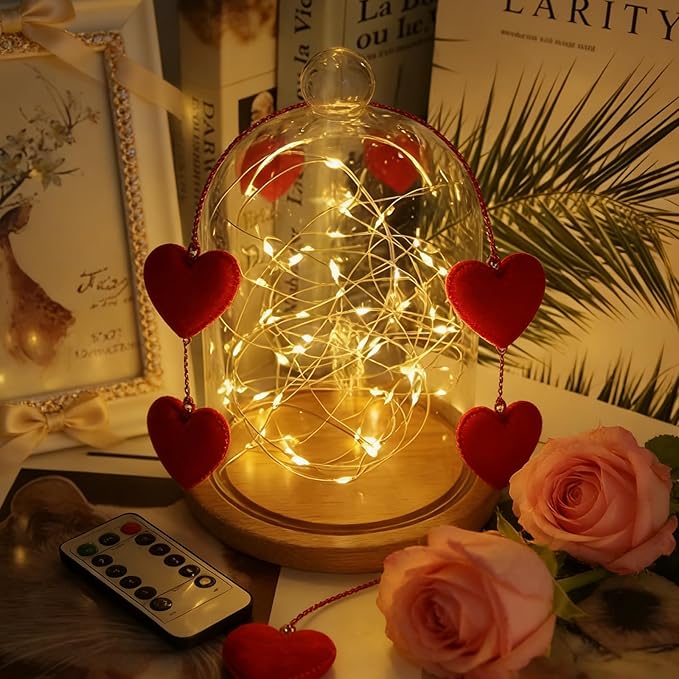 20 Pack Warm White Battery Operated Fairy Lights, 7ft 20 LED Mini String Lights, Copper Wire Twinkle Firefly Starry Lights for Mason Jars, Wedding, Party, Christmas, Table Centerpiece & Bedroom Decor