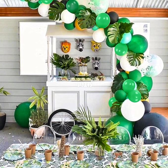 Green Balloons 110Pcs, 5 Inch Small Green Latex Party Balloons, Mini Thick Green Balloons for Birthday Wedding Baby Shower Decorations.