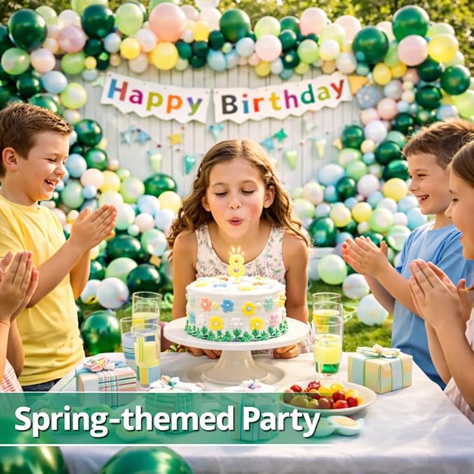 Dark Green Balloons 100 Pack, 12 Inch Latex Party Balloons, Round Helium Forest Green Balloons for Jungle Safari Tropical Christmas Birthday Party Decorations