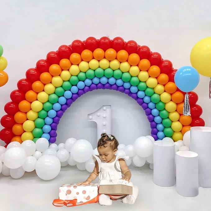 110Pcs 5 Inch Balloon Assorted Colors, Mini Latex Small Balloon, 5 Inch Latex Balloon for Party Birthday Baby Shower.(Color)