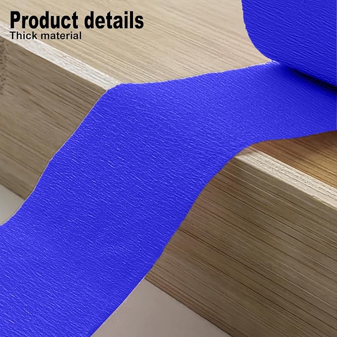 4 Crepe Paper Streamers Rolls, 328ft Pack of Red and Blue Crepe Paper for Birthday Graduation 4th of July Independence Day Baby Shower Wedding Party Decorations (1.8 inch x 82 ft/Roll)