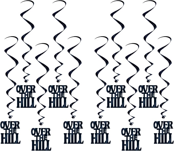 Beistle 10 Piece Over The Hill Party Decorations Hanging Swirls Whirls