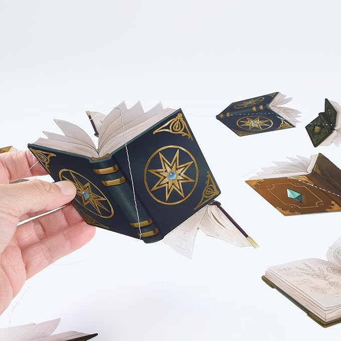 Cheerland Book Party Decorations Book Themed Party Decorations Floating Spell Magic Theme Magic Wizard Birthday Fairytale Flying Magical Garland Hanging Decor Witchcraft Banner Pack of 6