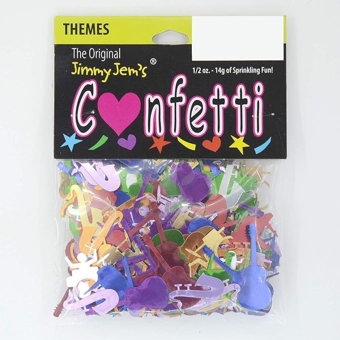 Confetti Music Instruments MultiColors - 2 Half Oz Bags (1 oz) #9429 Q01
