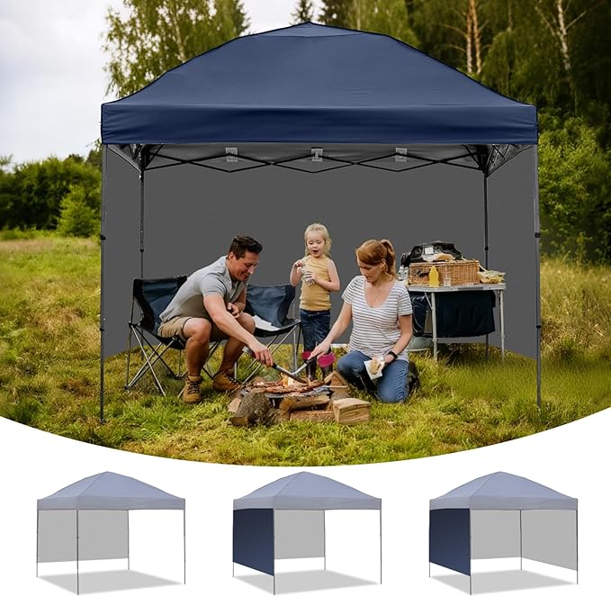 Instant Canopy Tent SunWall Waterproof Tent Sidewalls for 10x10 Pop Up Canopy 1 Pack Sidewall Only, Navy Blue