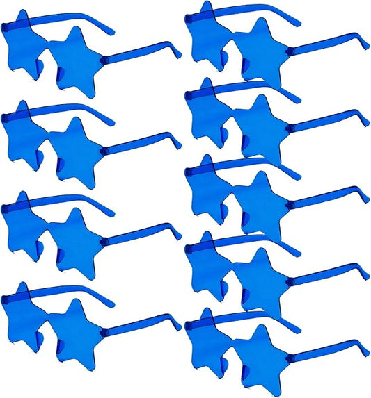 9 Pack Star Sunglasses, Colorful Rimless Star Shaped Glasses, Unisex Party Favors Supplies for Beach, Pool, Outdoors