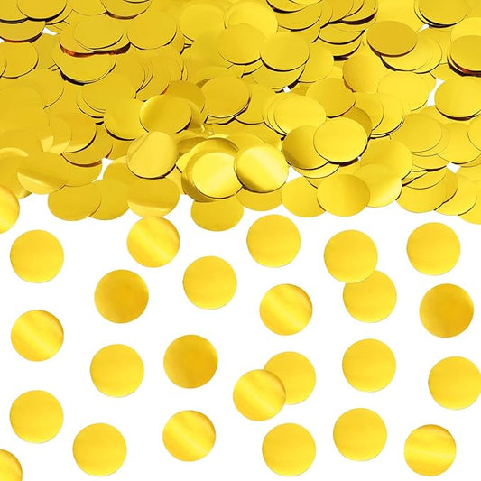 ONLYKXY 15gram Glitter Table Confetti Decor Scatter Bless Confetti Grad Party Decor for Congrats College Graduation Birthday Wedding Party Chocolate Favor Envelope Decal (Golden Round)