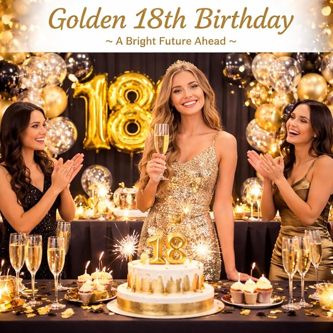 Golden Confetti Latex Party Balloons 100 Pack, 12 Inch Helium Balloons with Gold Confetti Dots for Wedding Bridal Shower Birthday Celebration Decorations
