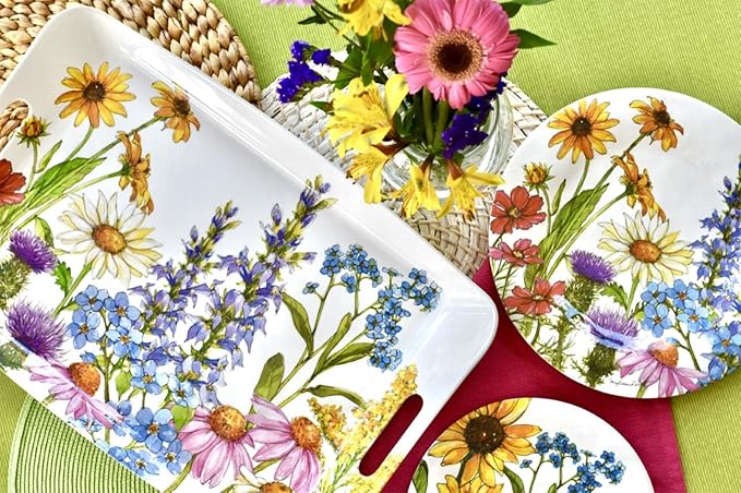 Wildflowers Eco-Friendly 18" x 12" Serving Tray