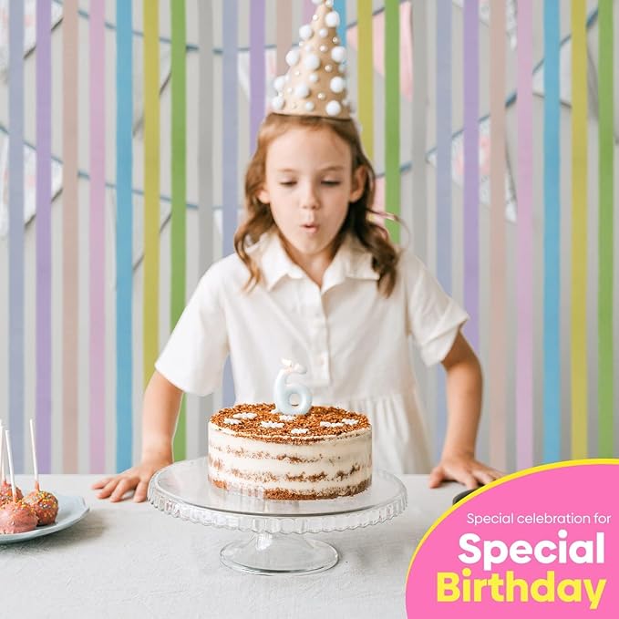 12 Crepe Paper Streamers Rolls, 656ft Pack of Unique 12 Pastel Streamers for Party Decorations, Pastel Backdrop, Birthday Streamers, Party Streamers(1.8 inch x 82 ft/Roll)