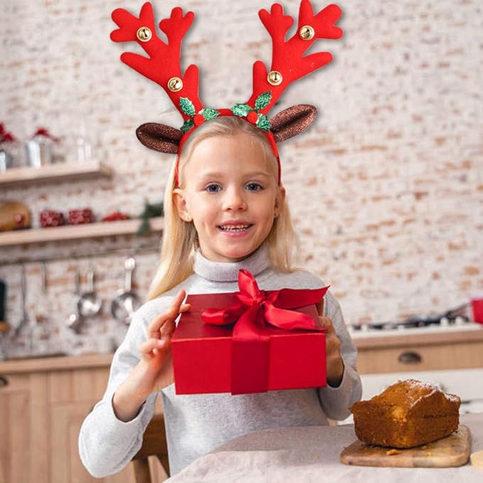 Myuilor Reindeer Antlers Headband Christmas and Easter Party Headbands Deer