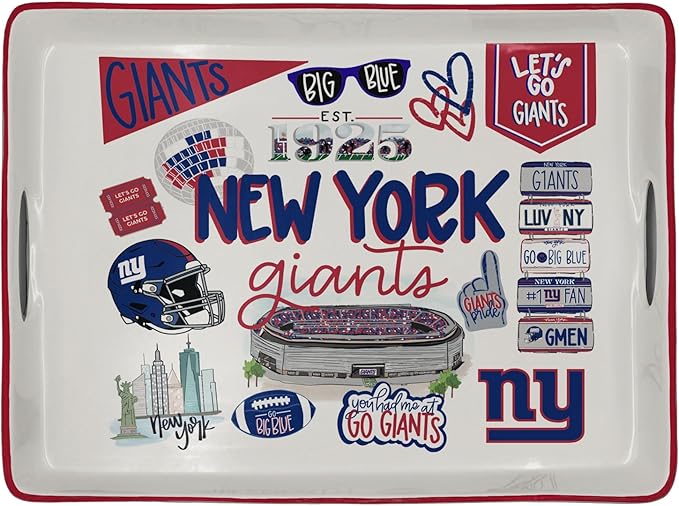 NFL Loco Fan Large Serving Tray w/Handles