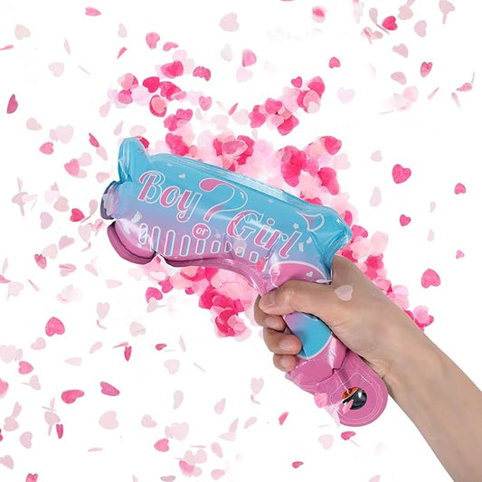 Gender Reveal Confetti 10pcs Ideas Balloon Boy or Girl Revelacion De Sexo De Baby Party Decorations He or She (Pink)