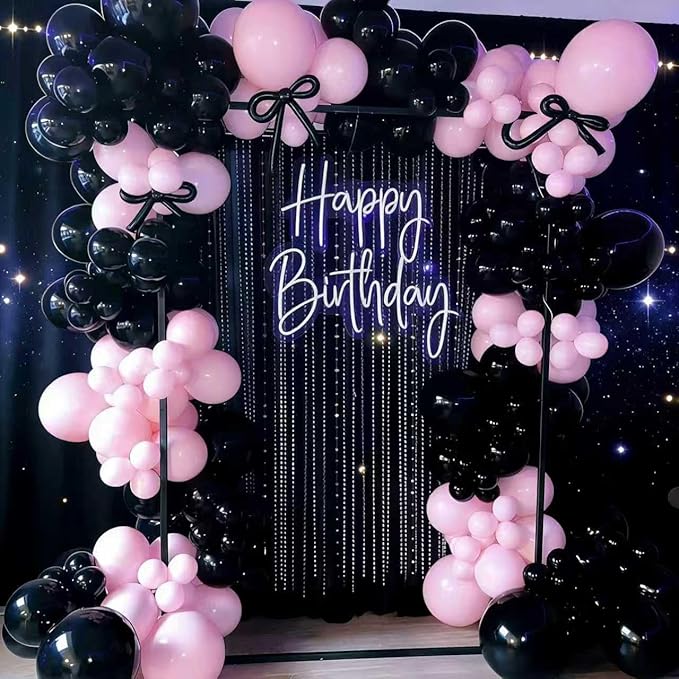 Pink Balloons 60 PCS Light Pink Balloons 12 Inch Pastel Baby Pale Pink Balloon for Girls Women Birthday Party Baby Shower Gender Reveal Wedding Decoration