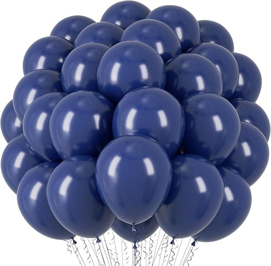 Voircoloria Navy Blue Balloons, 66pack 12inch Dark Blue Latex Party Balloons for Graduation, Wedding, Birthday, Baby Shower, Gender Reveal, Anniversary Party Decorations