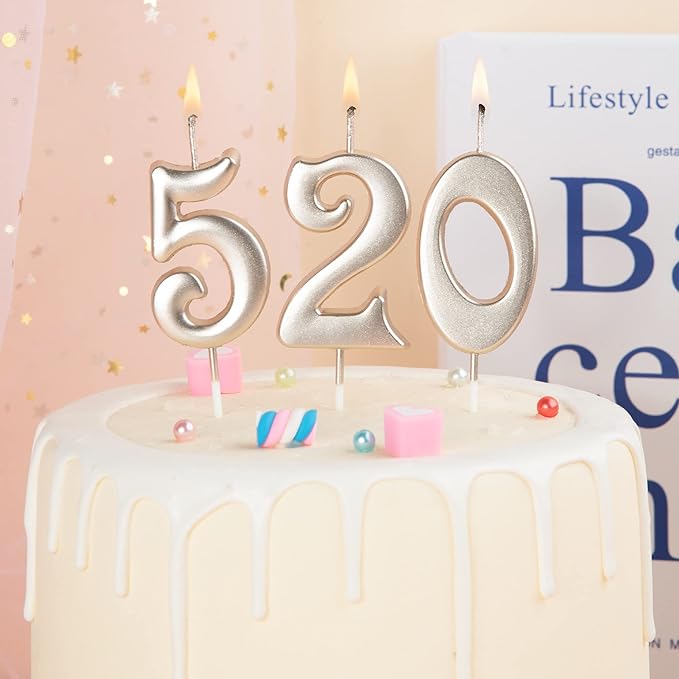 PHD CAKE 10-Count 0-9 Champagne Gold Number Birthday Candles, Number One Birthday, Champagne Number Candles, Party Celebration, Baby Showers